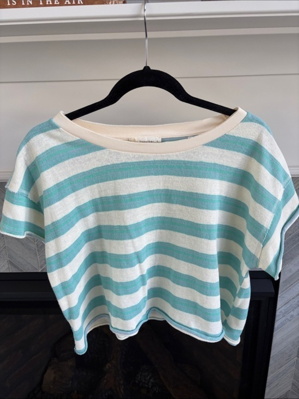 Social Threads | By Together Striped Tee Blue Green Lavender Size S